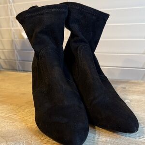 Black Women's Pointed Sock Boot